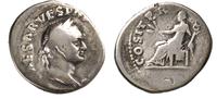 denar, Rzym, na rewersie siedząca Pax z gałązką 