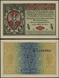Polska, 1/2 marki polskiej, 9.12.1916