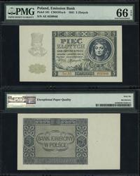 5 złotych 1.08.1941, seria AE, numeracja 8550846