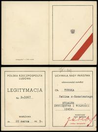 Polska, zestaw 4 legitymacji, 1959–1961