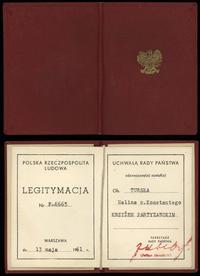 Polska, zestaw 4 legitymacji, 1959–1961