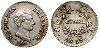 Francja, 1/4 franka, AN 13 (1804/1805) A