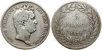 Francja, 5 franków, 1830 A