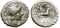 Republika Rzymska, denar serratus, 118 pne