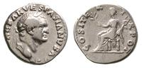 denar 69-70, Rzym, na rewersie siedząca Pax z ga