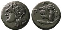 tetrachalkon 294-284 pne, Aw: Głowa Satyra w lew