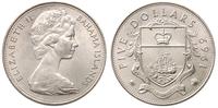 5 dolarów 1969, królowa Elżbieta II, srebro '925