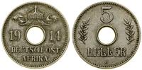 Niemcy, 5 halerzy, 1914 J