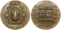 Polska, Medal upamiętniający Akademię Rakowską (Akademię Braci Polskich) wybity w 400-lecie miasta Rakowa, 1969