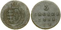 Polska, 3 grosze, 1811 IS