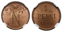 Finlandia, 1 penni, 1909