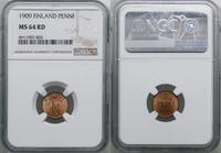 Finlandia, 1 penni, 1909
