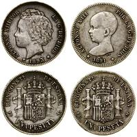 Hiszpania, zestaw 2 x 1 peseta