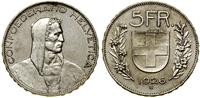 Szwajcaria, 5 franków, 1926 B