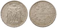 5 franków 1877 / A, Paryż, Gadoury 745a