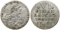 Niemcy, 1/6 talara, 1757 B
