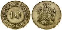 Meksyk, żeton Hacienda De Tuxpango – 10 centavos, ok. 1890