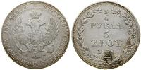 Polska, 3/4 rubla = 5 złotych, 1838 MW