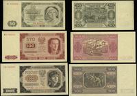 Polska, zestaw: 50, 100 i 500 złotych, 1.07.1948