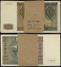 Polska, zestaw: 50 x 100 złotych, 1.08.1941