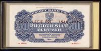 Polska, odbitki banknotów polskiej emisji 1944 w klaserze wydane przez NBP