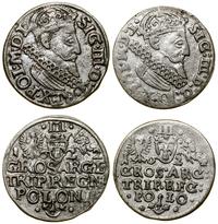 Polska, zestaw: 2 x trojak, 1622 i 1624