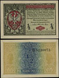 Polska, 1/2 marki polskiej, 9.12.1916