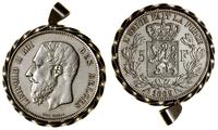 Belgia, 5 franków, 1869