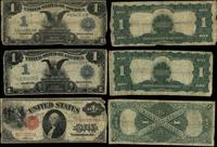 Stany Zjednoczone Ameryki (USA), zestaw: 3 x 1 dolar, 1899–1917