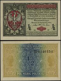 Polska, 1/2 marki polskiej, 9.12.1916