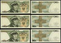 Polska, zestaw: 3 x 50 złotych, 9.05.1975