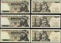 Polska, zestaw: 3 x 2.000 złotych, 1977–1982