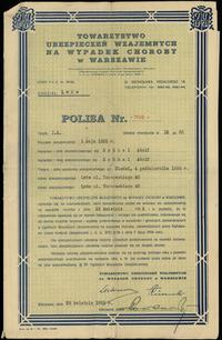 Polska, zestaw: 2 x polisa, 1934–1935