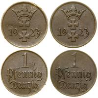 Polska, zestaw: 2 x 1 fenig, 1923