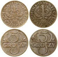 Polska, zestaw: 2 x 5 groszy, 1930