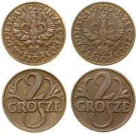 Polska, zestaw: 2 x 2 grosze, 1927, 1932