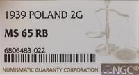 Polska, 2 grosze, 1939