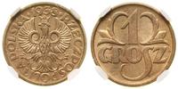 Polska, 1 grosz, 1938