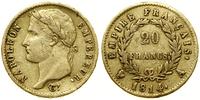 Francja, 20 franków, 1814 A