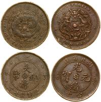 Chiny, zestaw: 2 x 10 cash, 1906