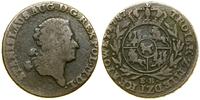 Polska, trojak z miedzi krajowej, 1787 EB