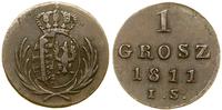 Polska, 1 grosz, 1811 IS