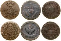 Polska, zestaw: 3 x grosz, 1755–1794