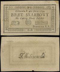 Polska, 4 złote polskie, 4.09.1794