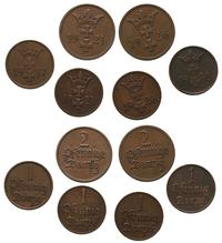 zestaw 1 i 2 fenigówek, 4x 1 fenig (1923, 1926, 