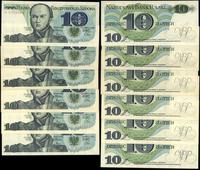 Polska, zestaw: 6 x 10 złotych, 1.06.1982