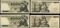 Polska, zestaw: 2 x 2.000 złotych, 1.05.1977