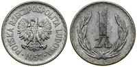 Polska, 1 złoty, 1957