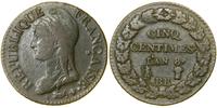 Francja, 5 centimes, L'AN 8 (1799-1800)