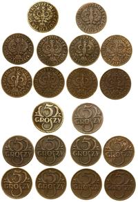 Polska, zestaw 10 x 5 groszy